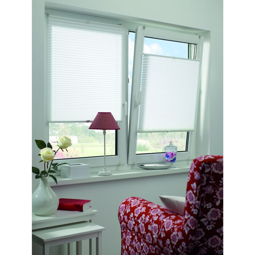 EasyFix Plissee weiß 50 x 130 cm