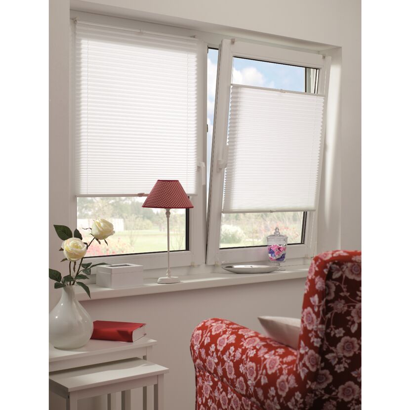 EasyFix Plissee weiß 45 x 130 cm