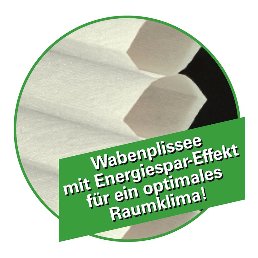 Wabenplissee weiß