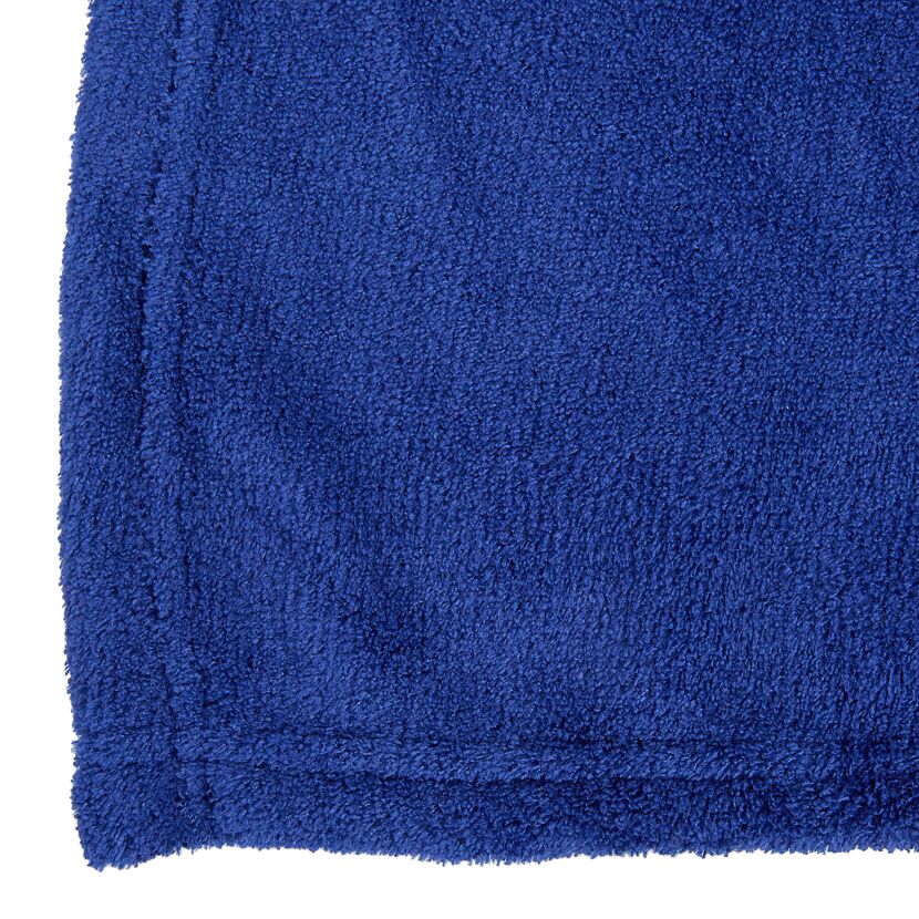 Blaue Microfaserdecke