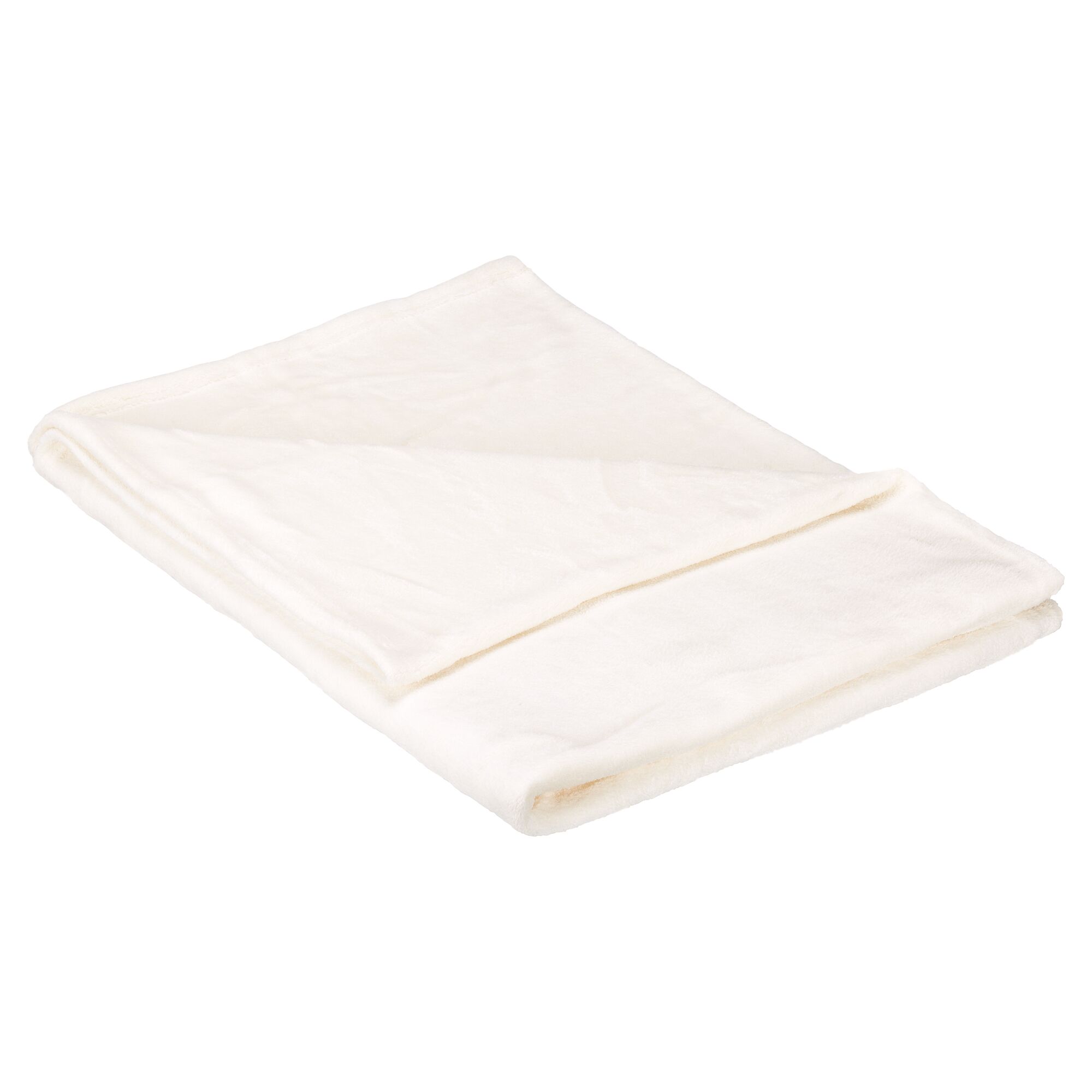 Gefaltete, cremefarbene Microfaserdecke