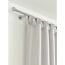 Gardinenstange Chicago 120 cm, chrom mit Vorhang