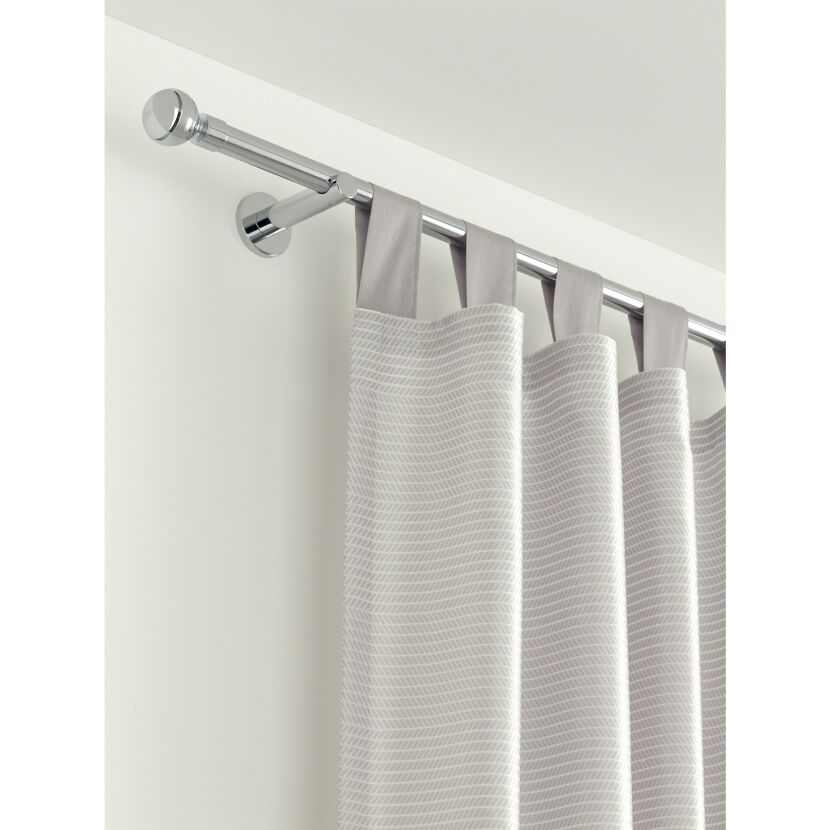 Gardinenstange Chicago 120 cm, chrom mit Vorhang