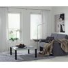 Wohnzimmer mit Gardinenstange Chicago, 120 cm, chrom