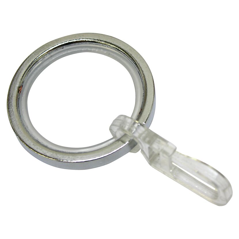 Metallring mit transparentem Clip