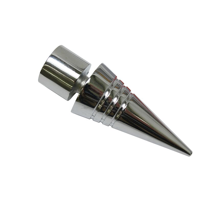 Chromfarbener Endknopf Chicago Spitze