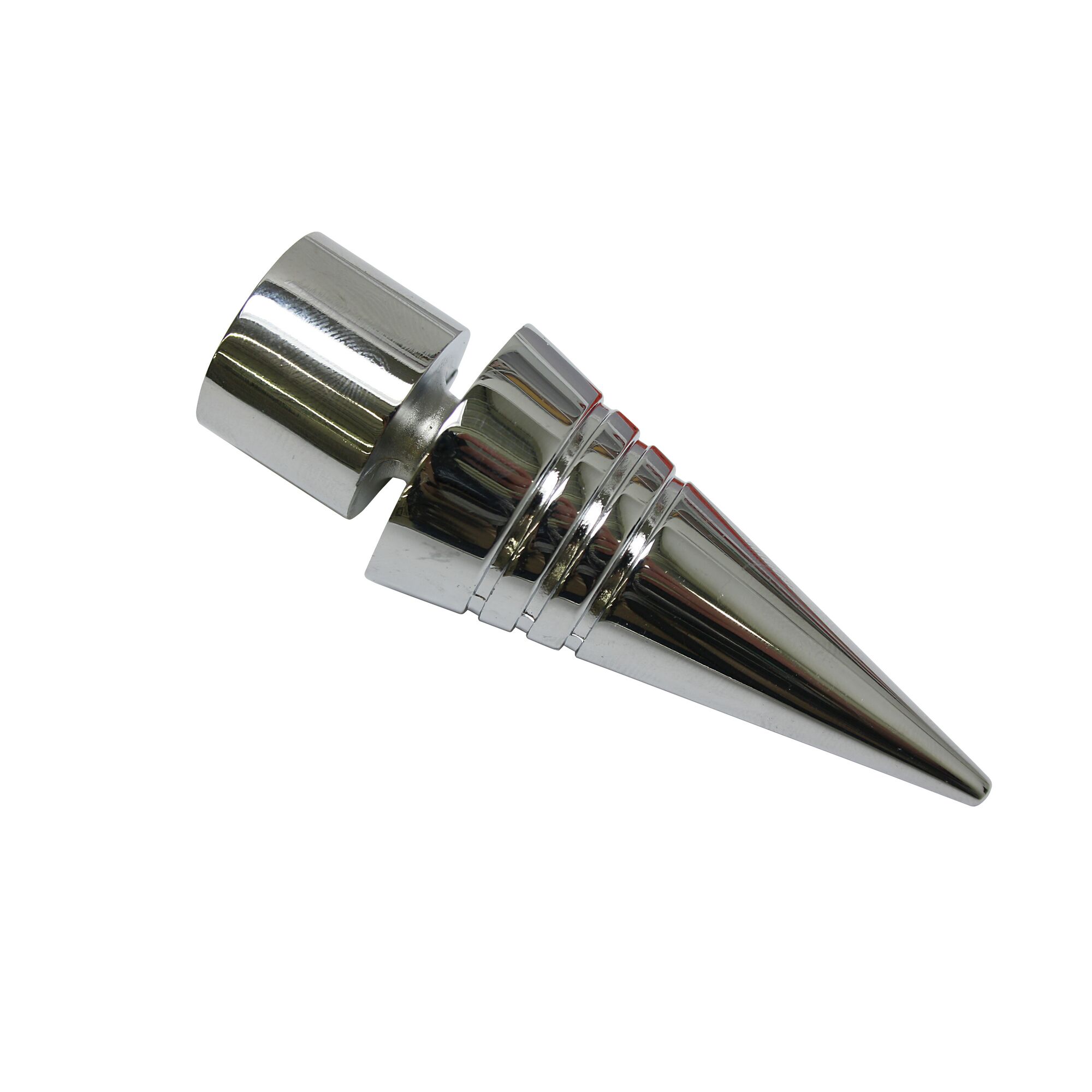 Chromfarbener Endknopf Chicago Spitze