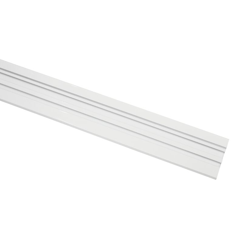 Weiße Alu-Schiene, 150 cm lang