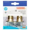 Gardina Memphis Wandlager Metall, 2 Stück