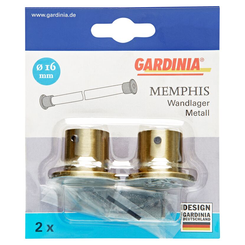Gardina Memphis Wandlager Metall, 2 Stück