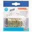 Gardina Memphis Ringe mit Gleiteinlage und Faltenlegehaken, 16 mm, 10 Stück