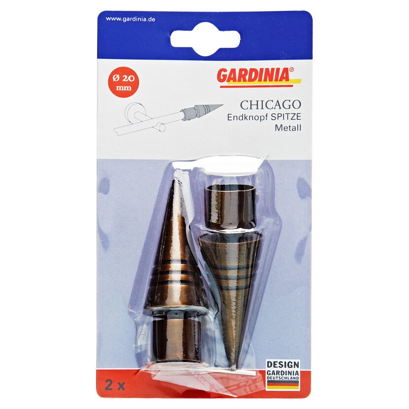 Gardina Chicago Endknopf Spitze Metall
