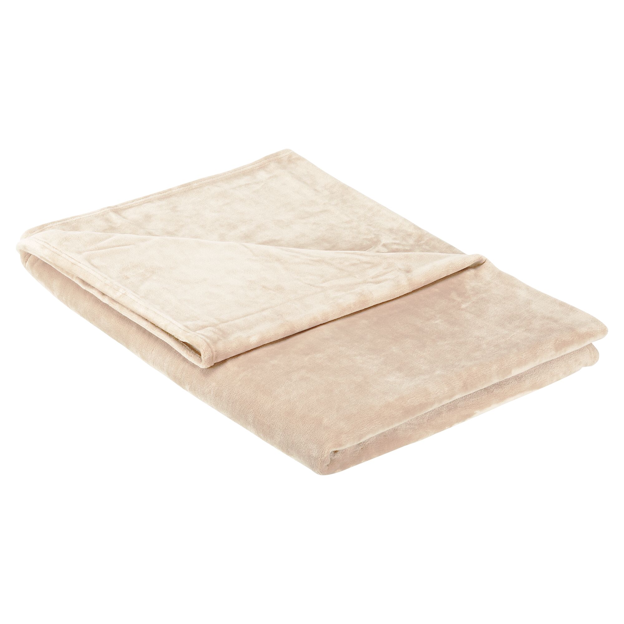 Beige Kuscheldecke Cashmere-Touch