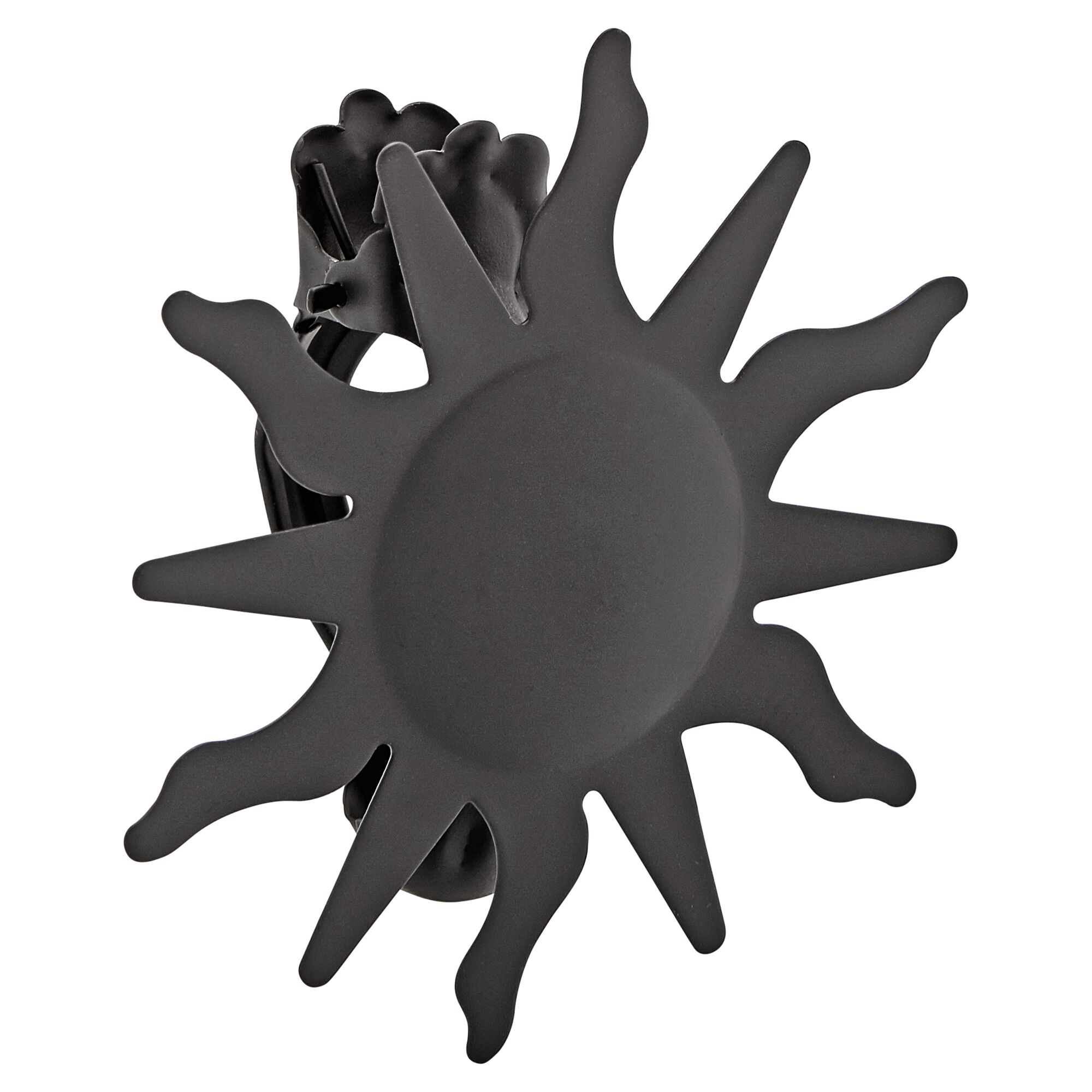 Schwarze Dekoklammer Sun