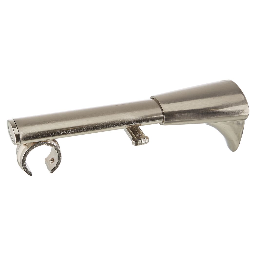 Metallstange mit Halterung in Edelstahl-Optik