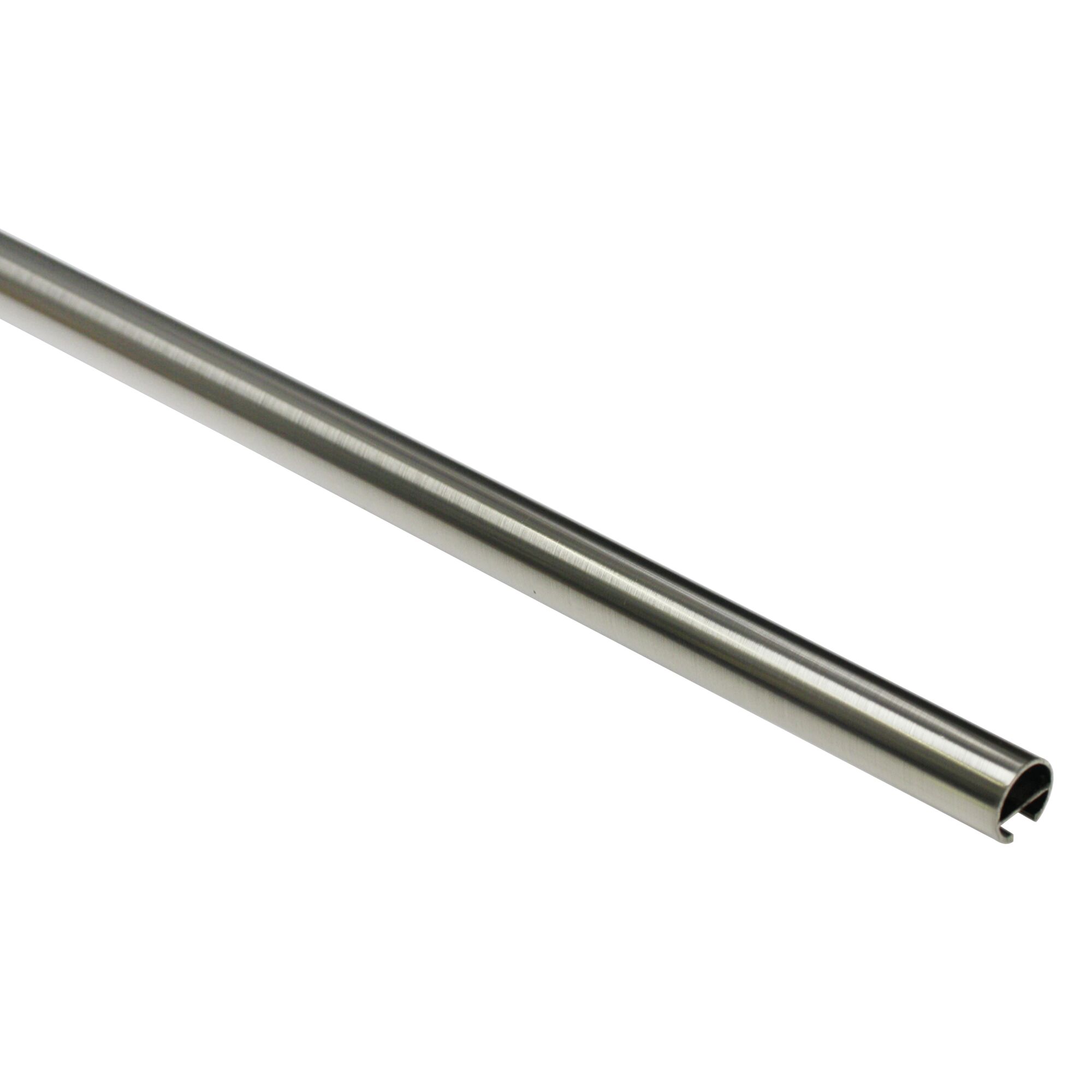 Metallstange mit Schlitz in Edelstahl-Optik
