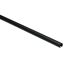 Schwarze Kleiderstange 16 mm Durchmesser, 160 cm Länge