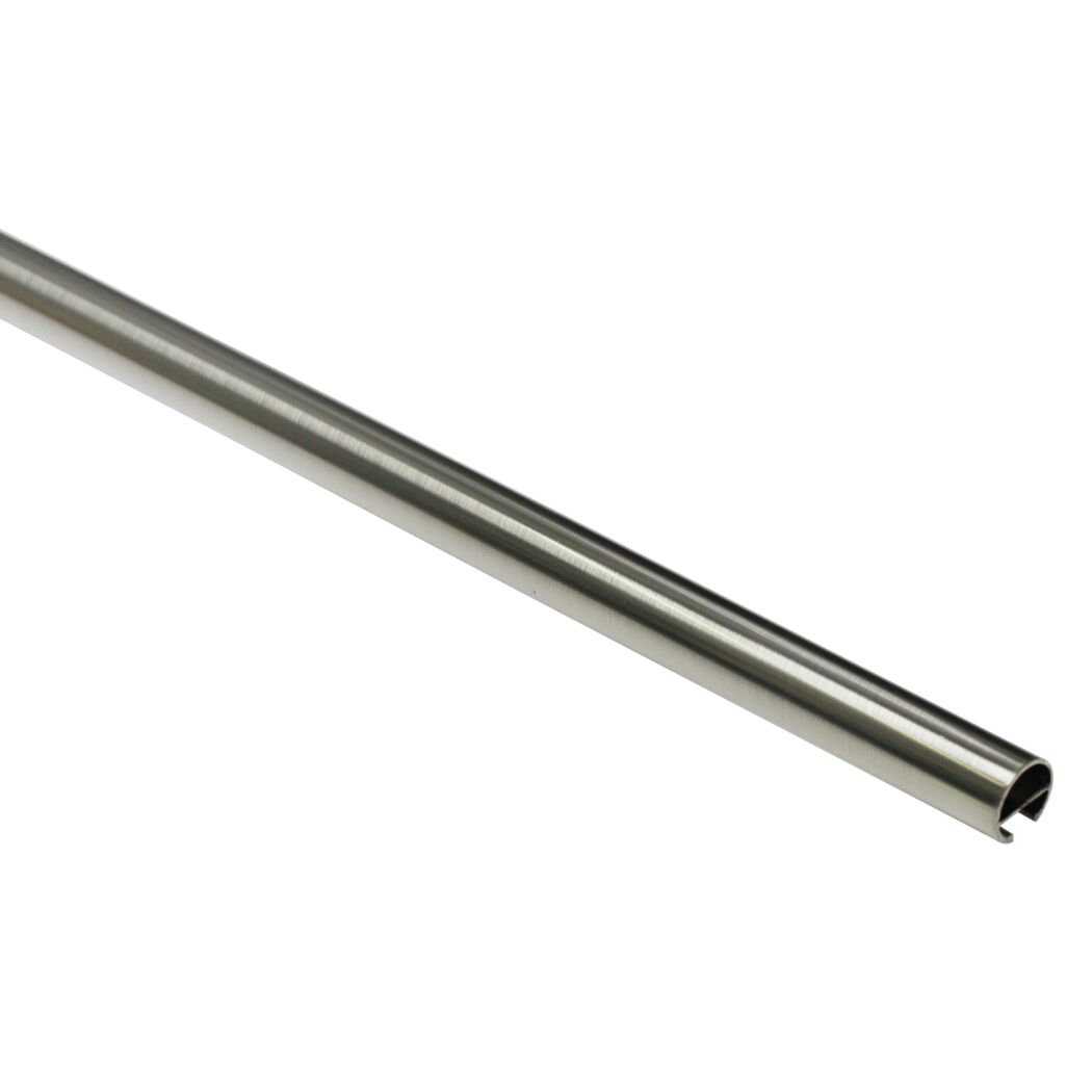 Metallstange mit Schlitz in Edelstahl-Optik