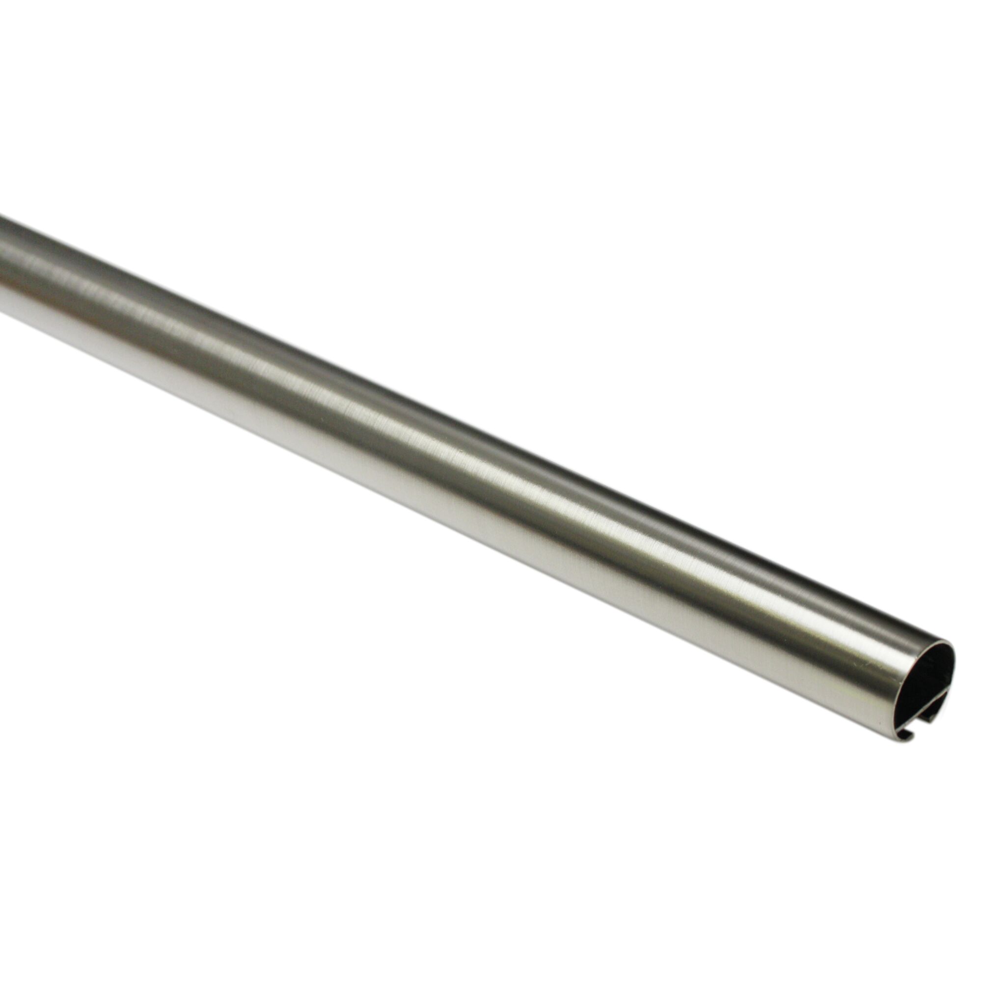 Metallstange mit Schlitz in Edelstahl-Optik