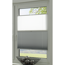 EasyFix Plissee 'Day + Night' weiß/schiefer 60 x 130 cm