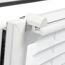 Weiße Plissee-Jalousie