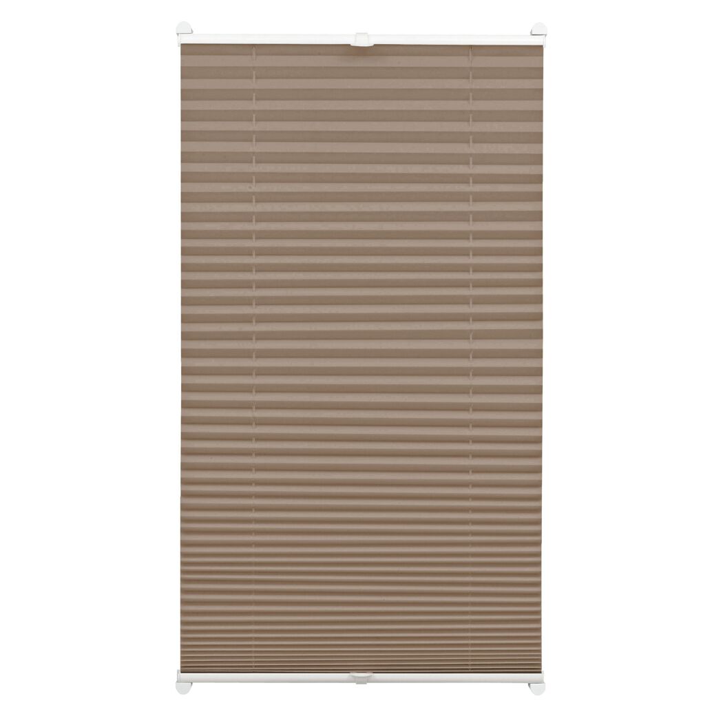 Plissee taupe