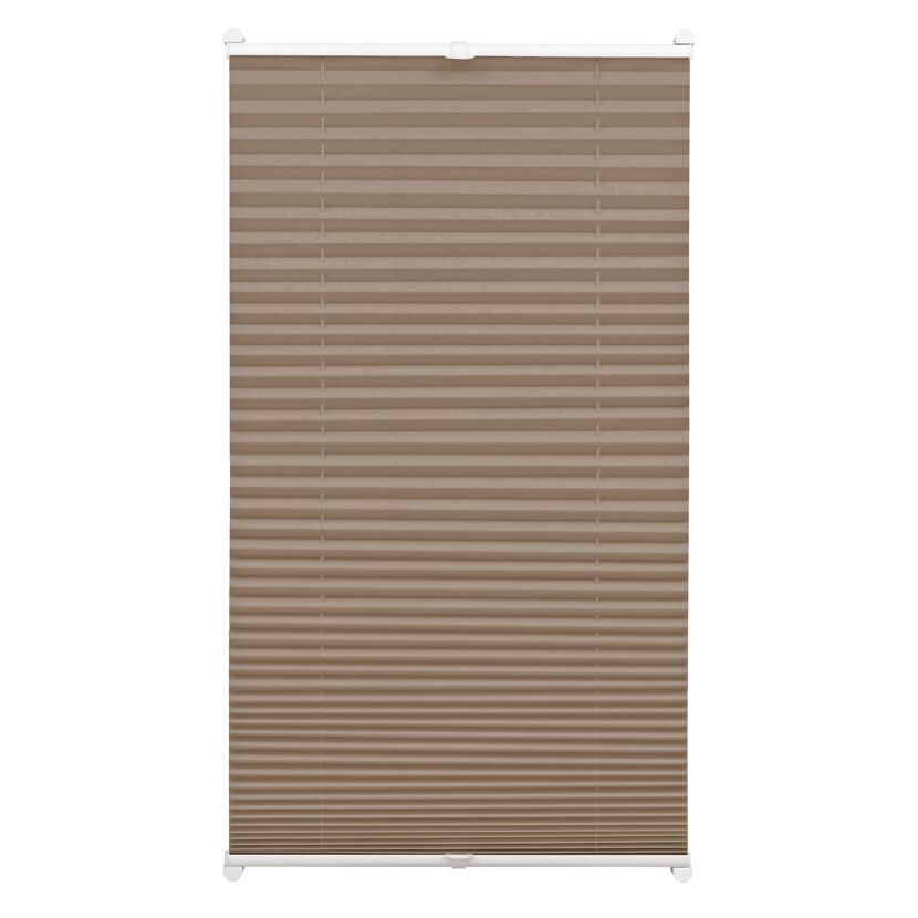 Plissee taupe