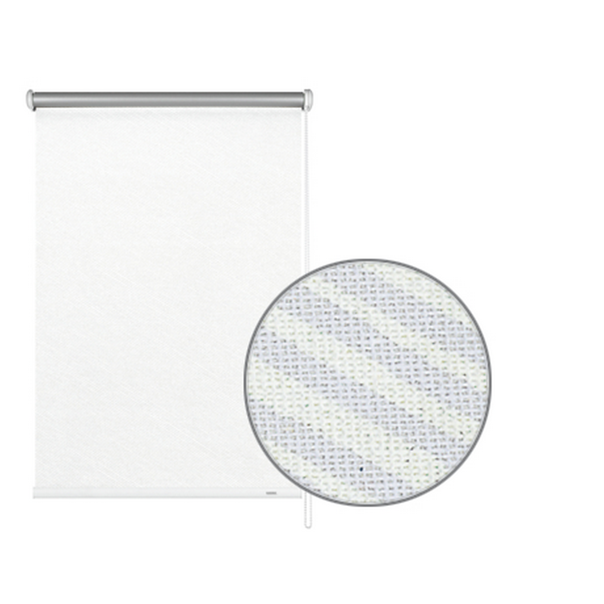 Seitenzug-Rollo 'Thermo energiesparend' Streifen weiß 142 x 180 cm + product picture