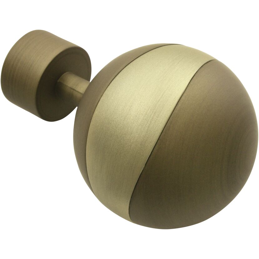 Endknopf 'Kira' Orbit cappuccino/champagner 2 Stück