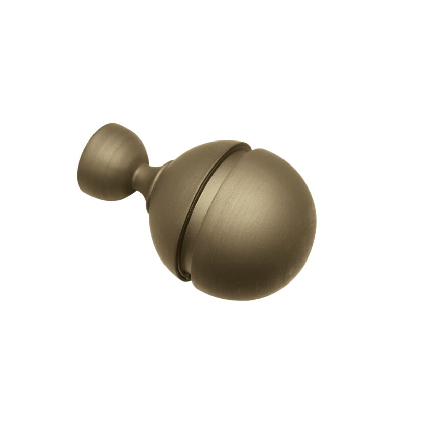 Endknopf 'Kira' Ball cappuccino 2 Stück
