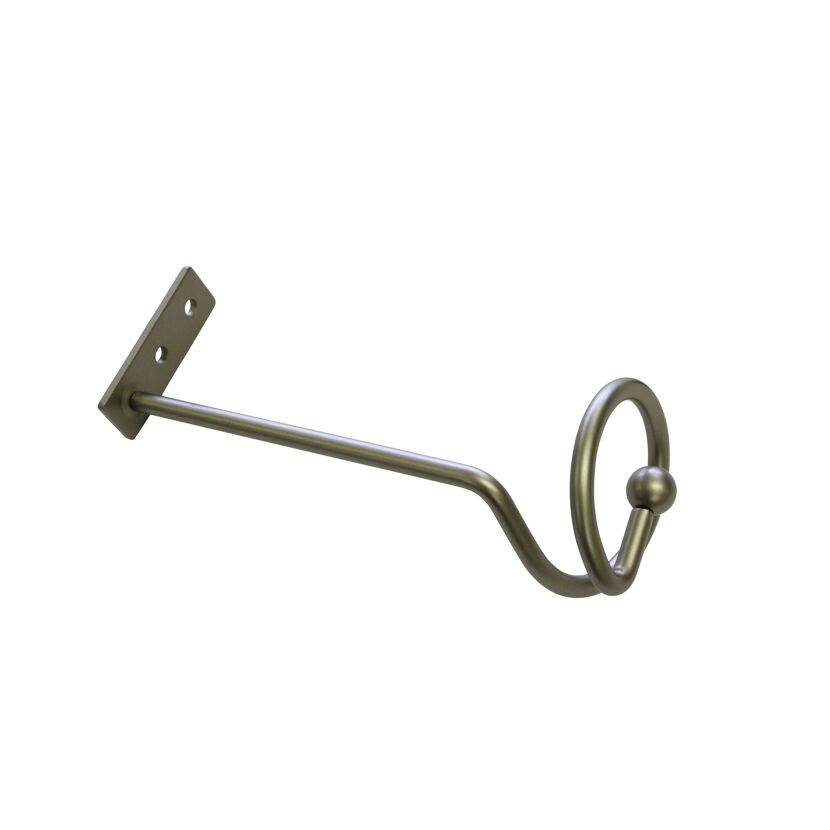 Metall-Drapierhaken silber-matt 16 cm 2 Stück