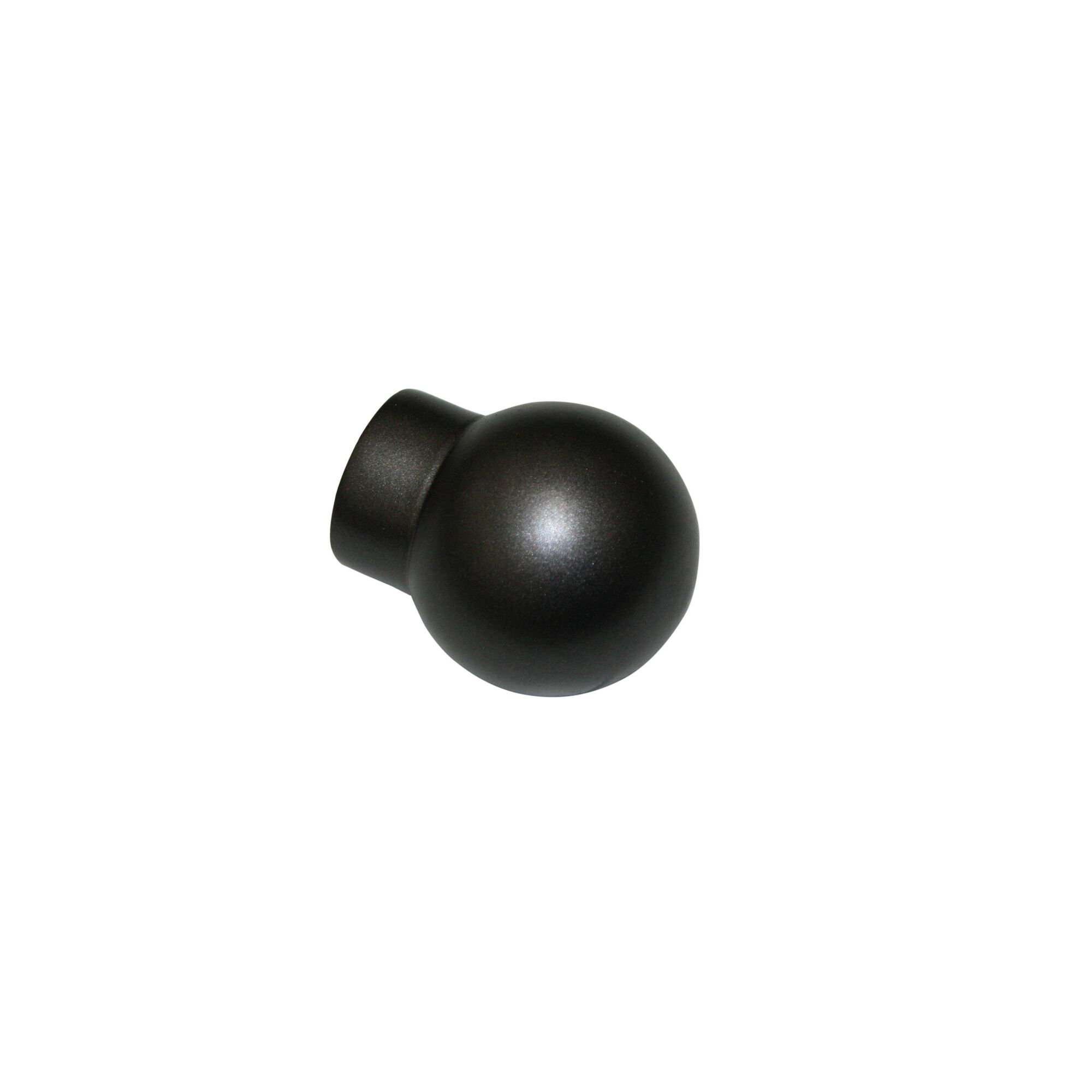 Schwarzer Endknopf SOL Ball