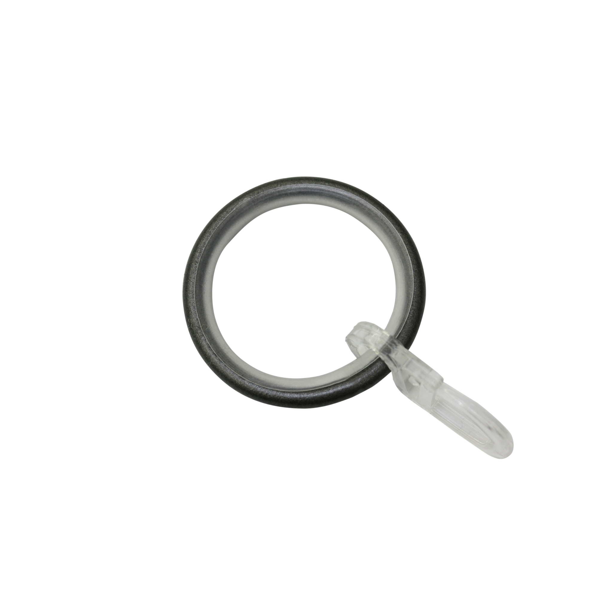 Gardinia Ringe für Gardinenstange ‚Sol‘ 10er-Pack schwarz/nickel