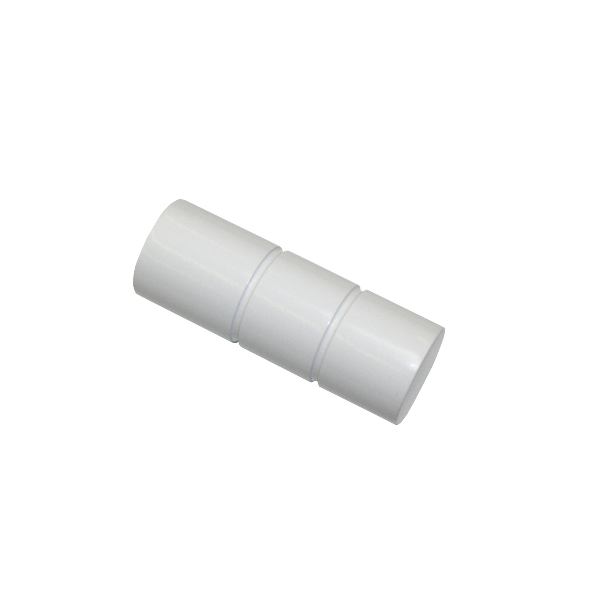 Endknopf für Gardinenstange 'Sol' zylinderförmig Ø 16 mm weiß, 2er-Pack + product picture