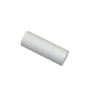 Endknopf für Gardinenstange 'Sol' zylinderförmig Ø 16 mm weiß, 2er-Pack