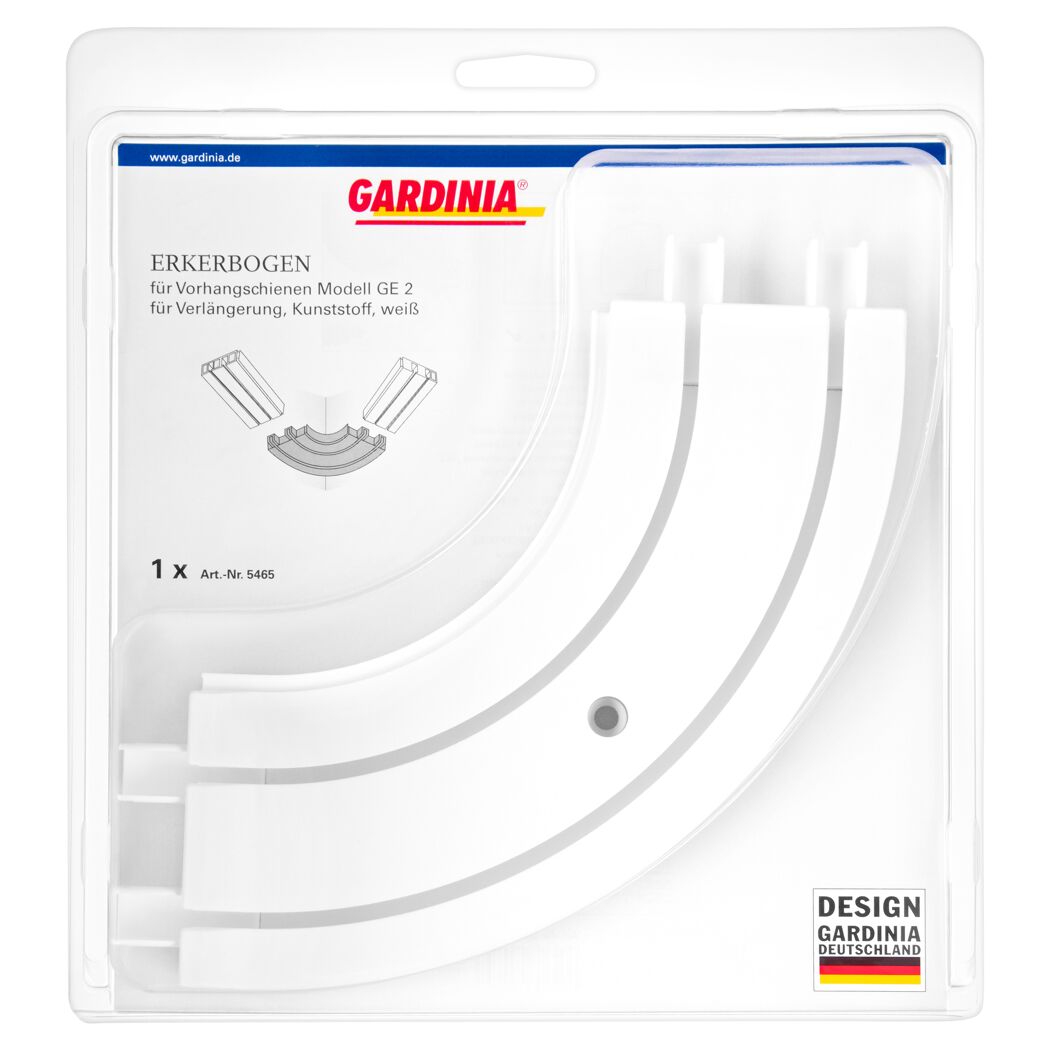Gardina Erkerbogen für Vorhangschienen, weiß