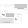 Raffrollo weiß 100 x 140 cm