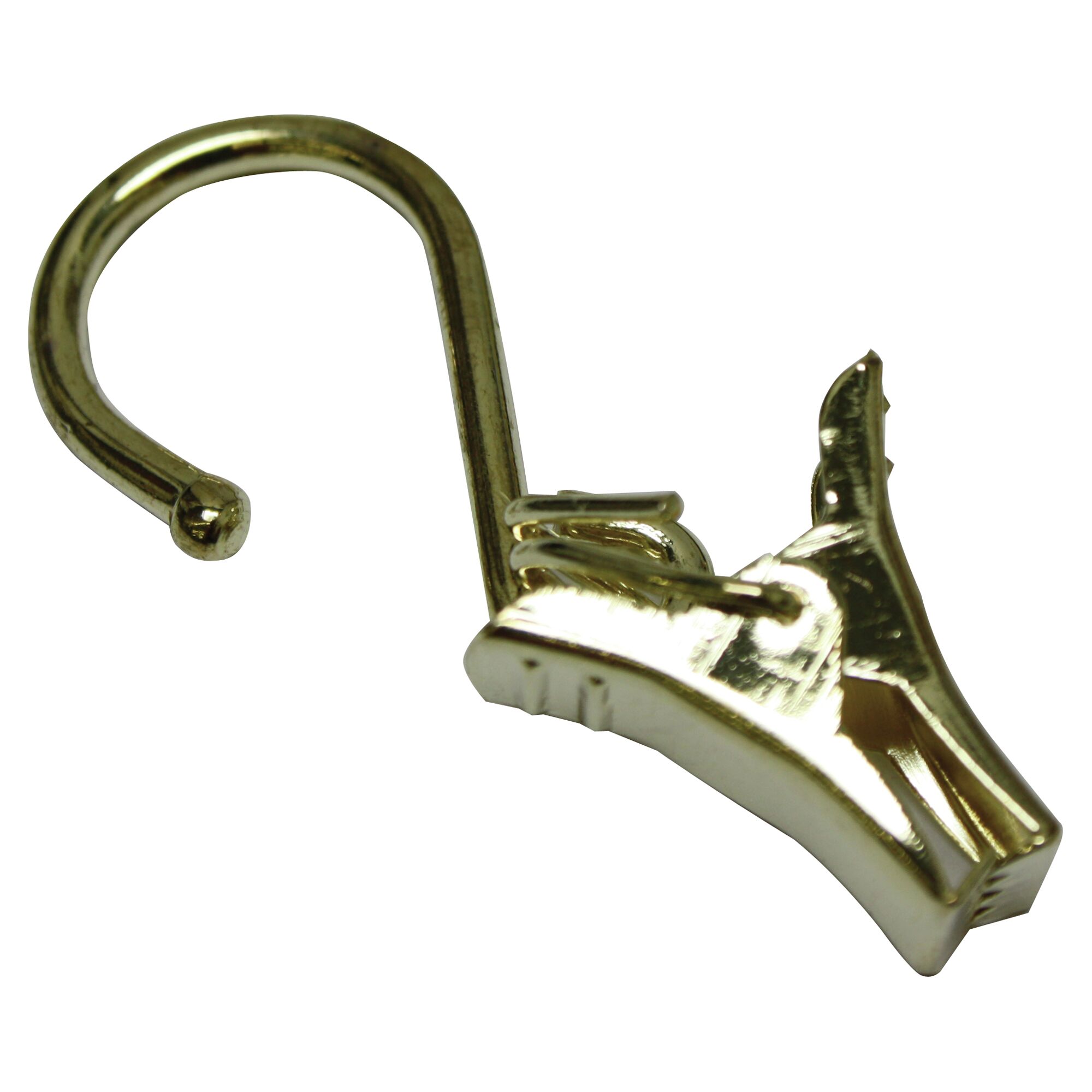 Goldene Seilklammer mit Haken