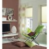 Wohzimmer mit Seilspanngarnitur und Faltrollo