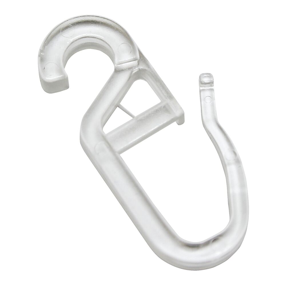 Durchsichtiger Faltenlegehaken aus Kunststoff