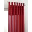 Rote Gardine mit Kräuselband