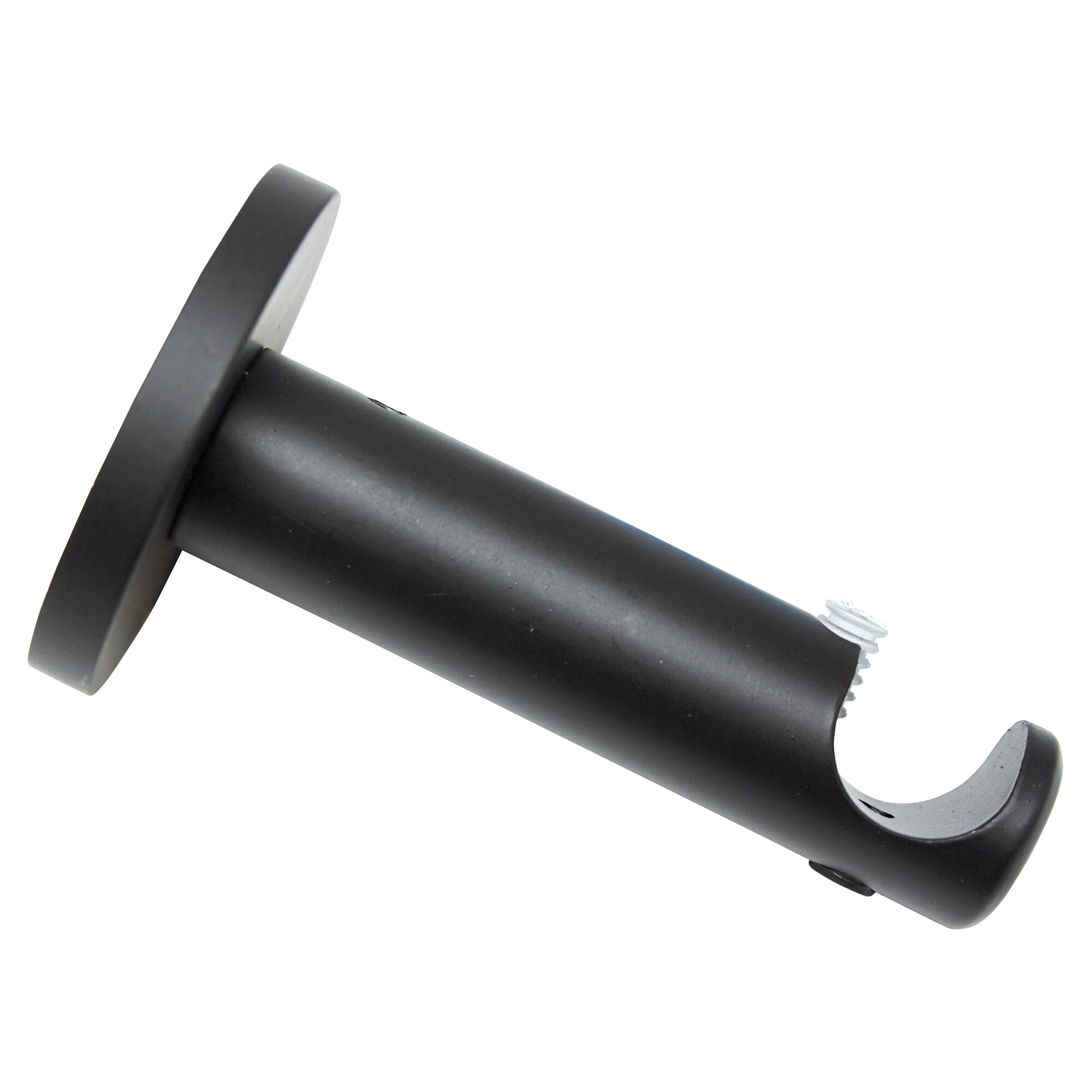 Schwarzer Gardinenstangenhalter Memphis