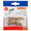 Gardina Chicago Metallringe mit Gleiteinlage und Faltenlegehaken