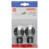 Gardina Chicago Endknopf Kugel Metall 2er Set