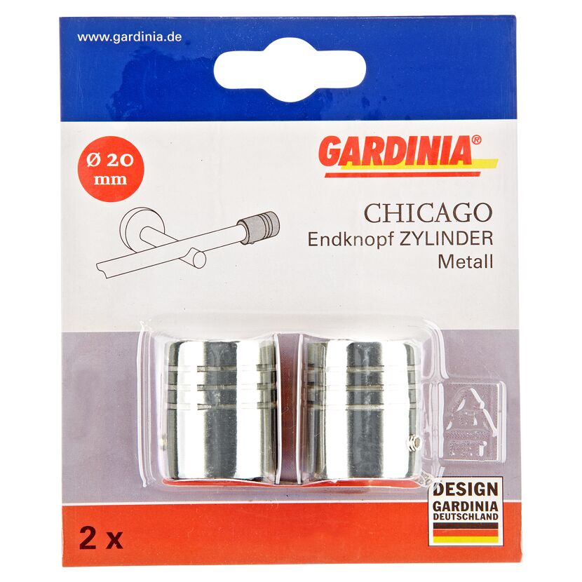 Gardina Chicago Endknopf Zylinder Metall