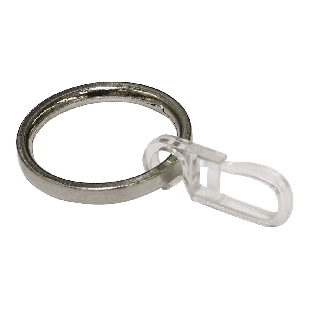Metallring mit transparentem Faltenlegehaken