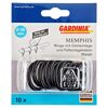 Gardina Memphis Ringe mit Gleiteinlage und Faltenlegehaken
