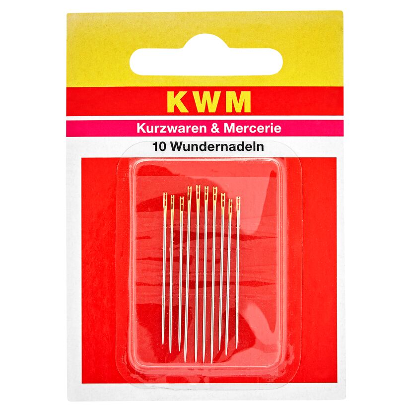 10 Wundernadeln von KWM in einer Verpackung.