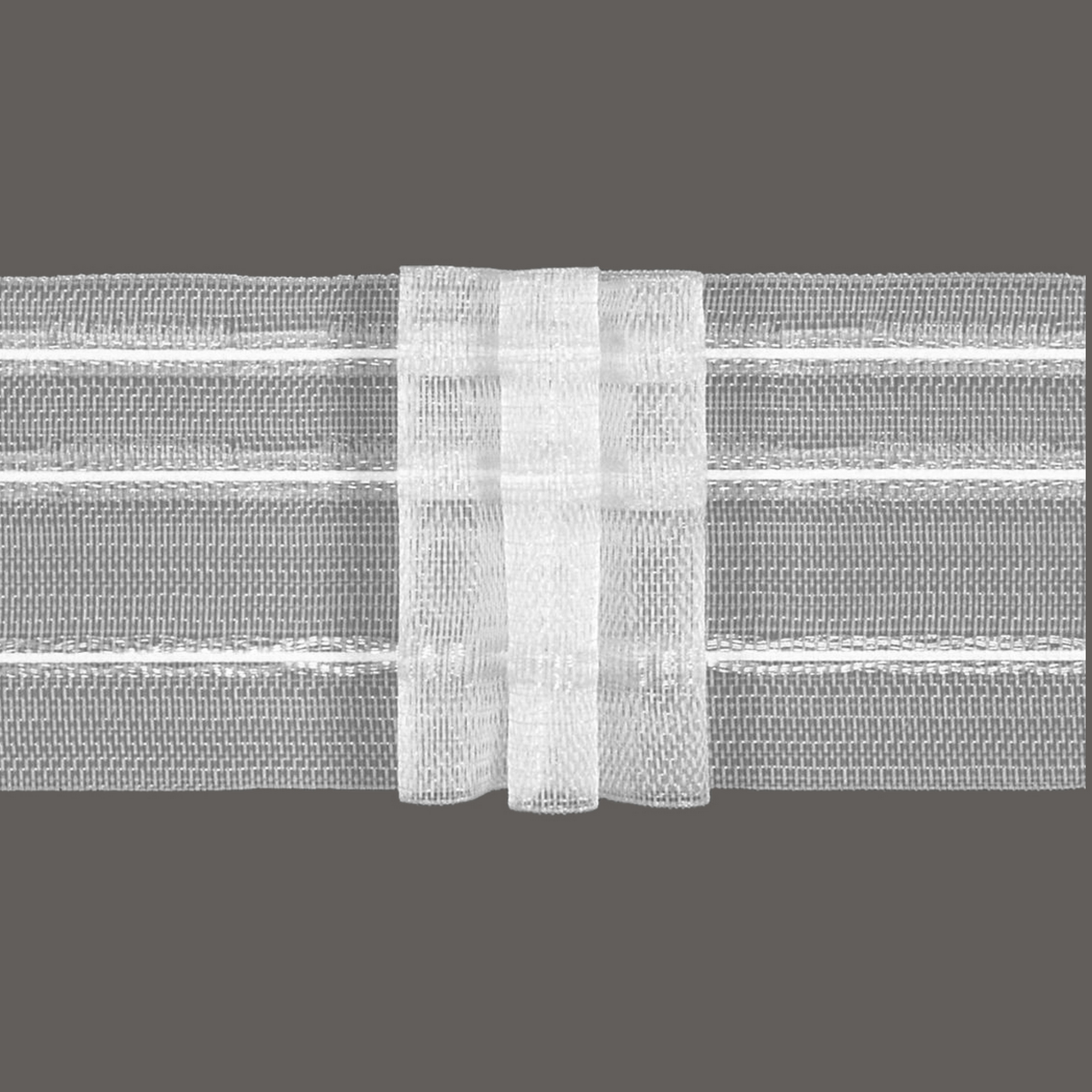 50 transparent mm 3 Falten Gardinenband
