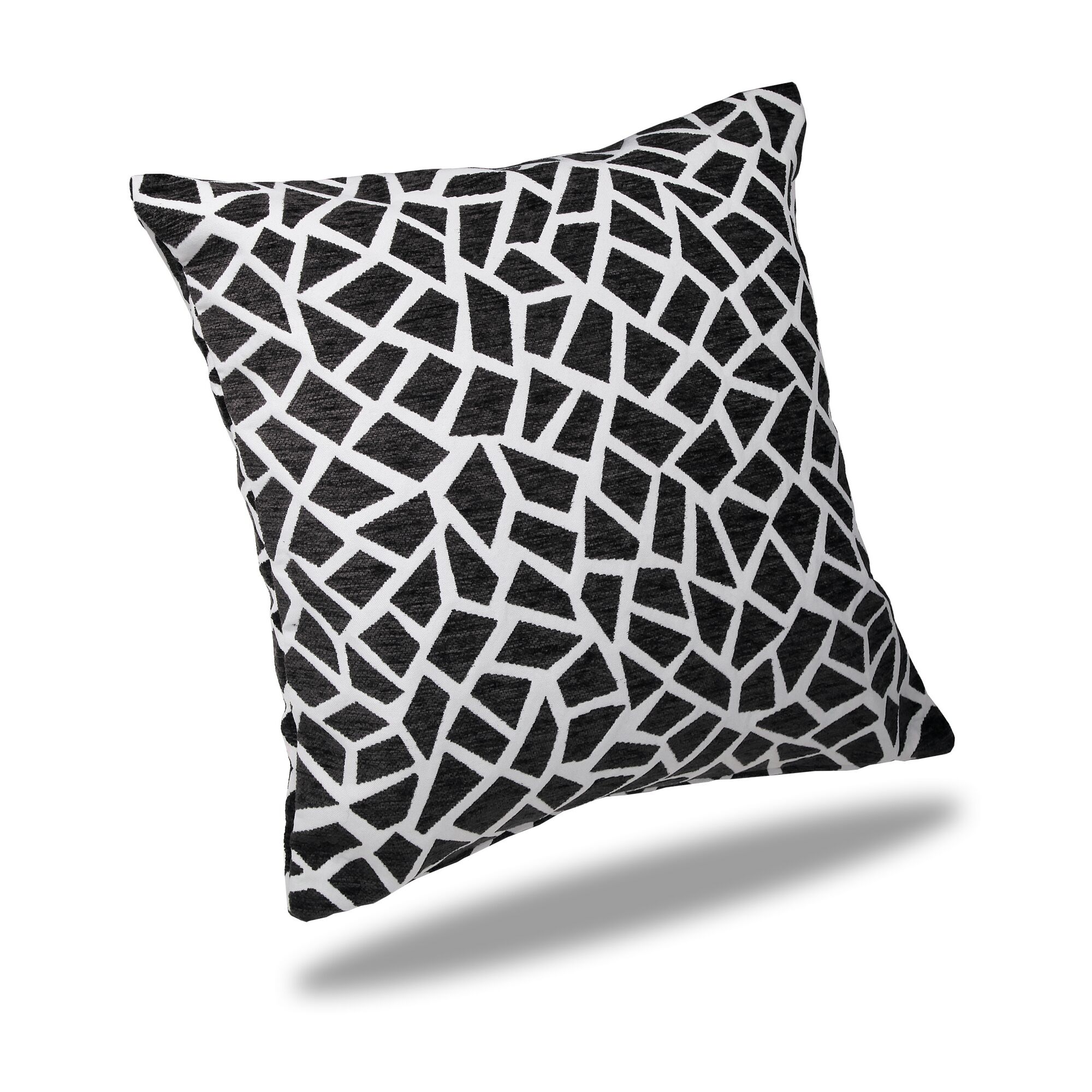 Dekokissen Helsinki anthrazit-weiß 50 x 50 cm